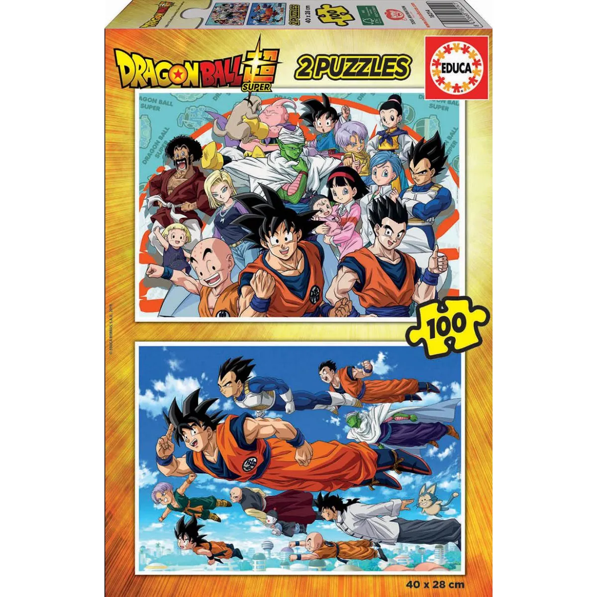 Educa Puzzle 2 x 100 pièces Dragon Ball