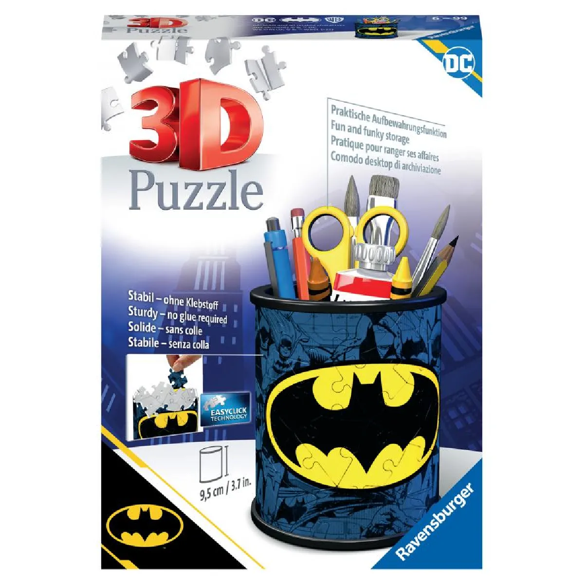 Puzzle 3D 54 pièces Pot à crayons : Batman Ravensburger France - vue 2