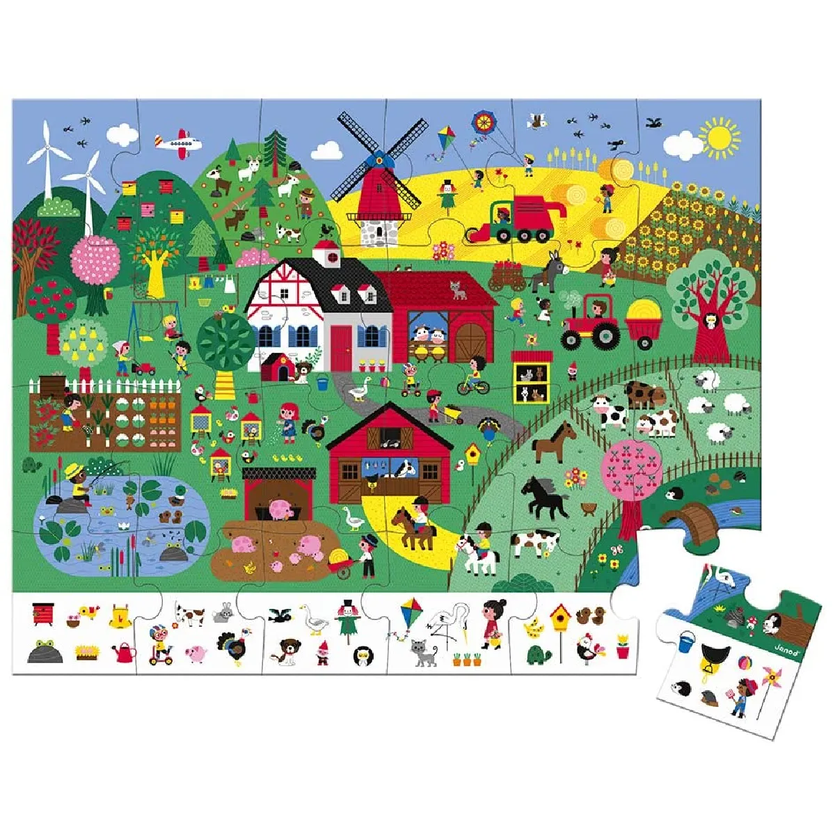 Juratoys-Janod Janod Puzzle D’observation Ferme