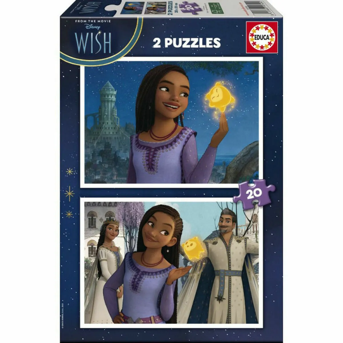 Disney Wish Puzzles Set de 2 Puzzles 20 Pièces