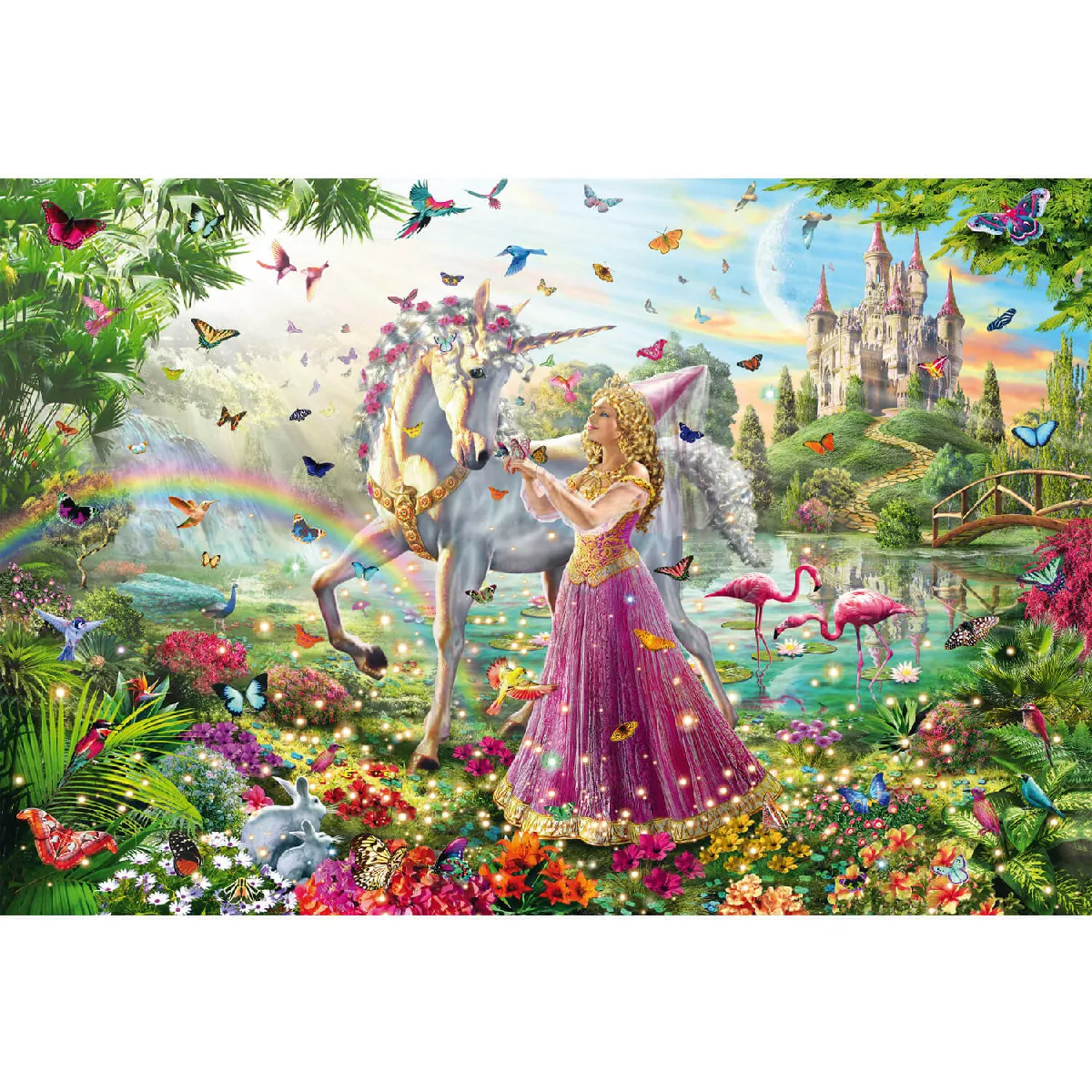 Puzzle enfant fée forêt magique