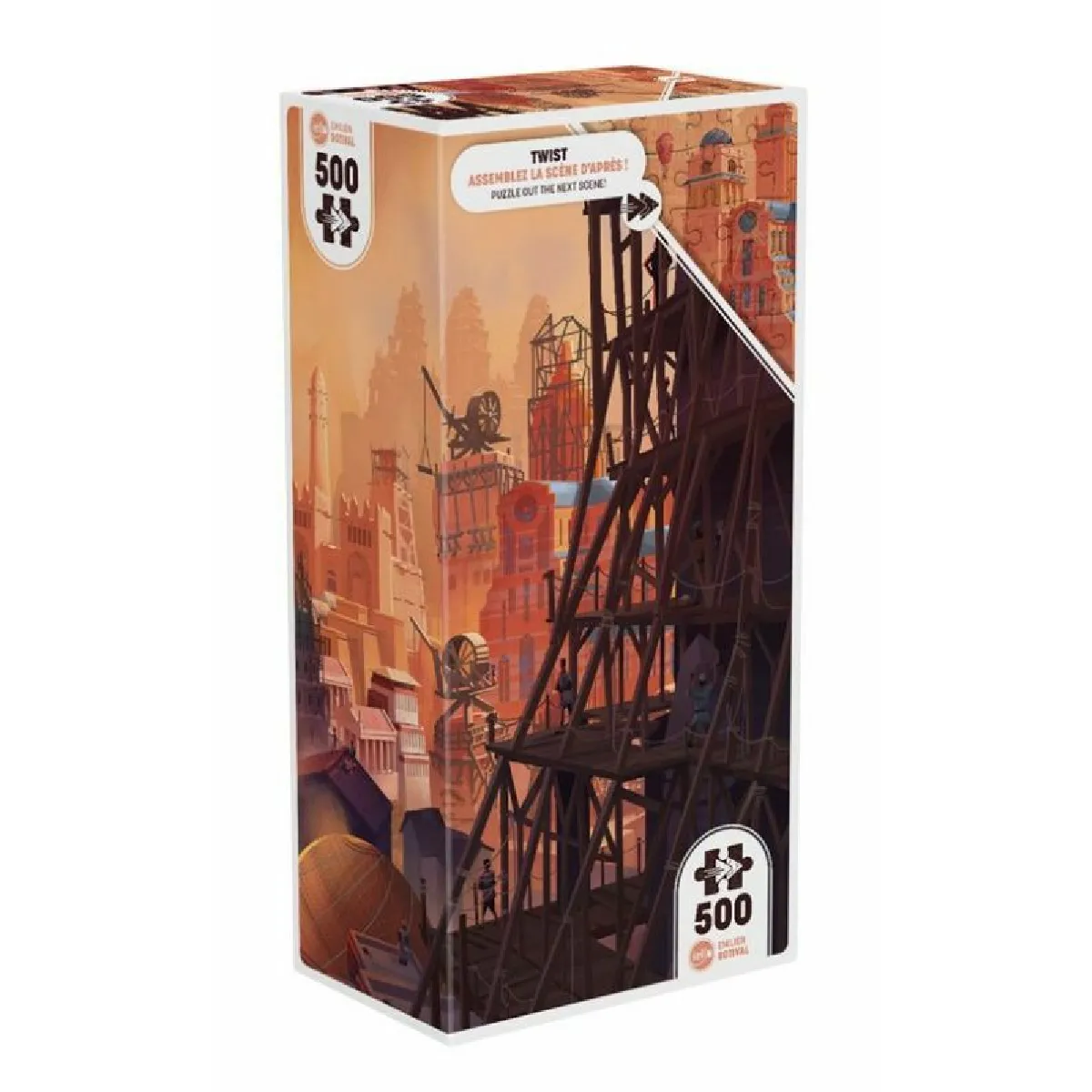 Iello Puzzle adulte Twist Ancient City - 500 pièces