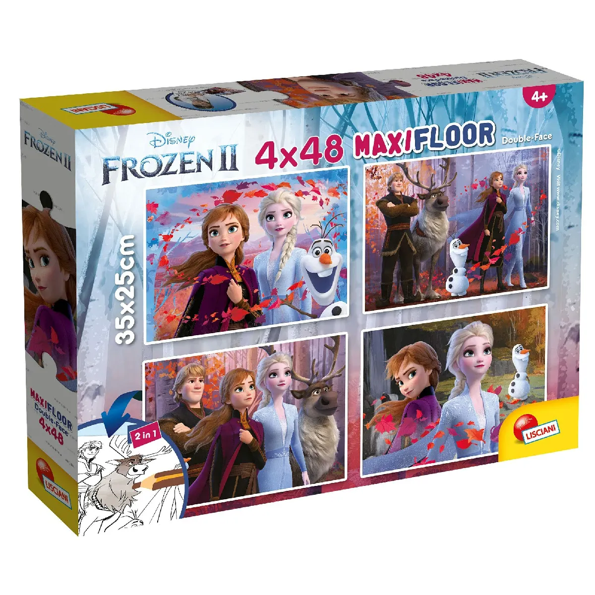 Lisciani giochi Puzzle enfant double face Frozen