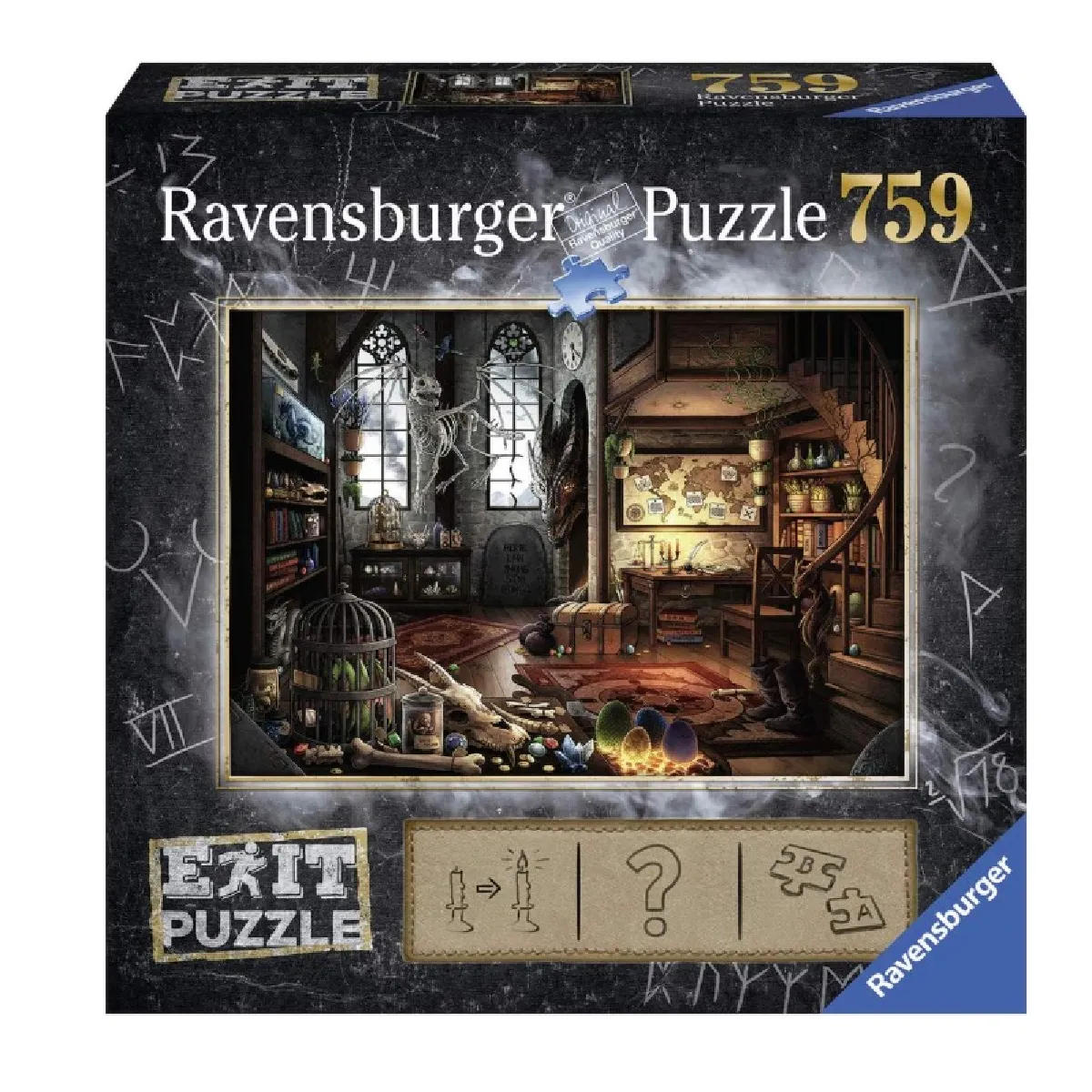 Puzzle 759 pièces : Escape Puzzle : 'antre du dragon Ravensburger France