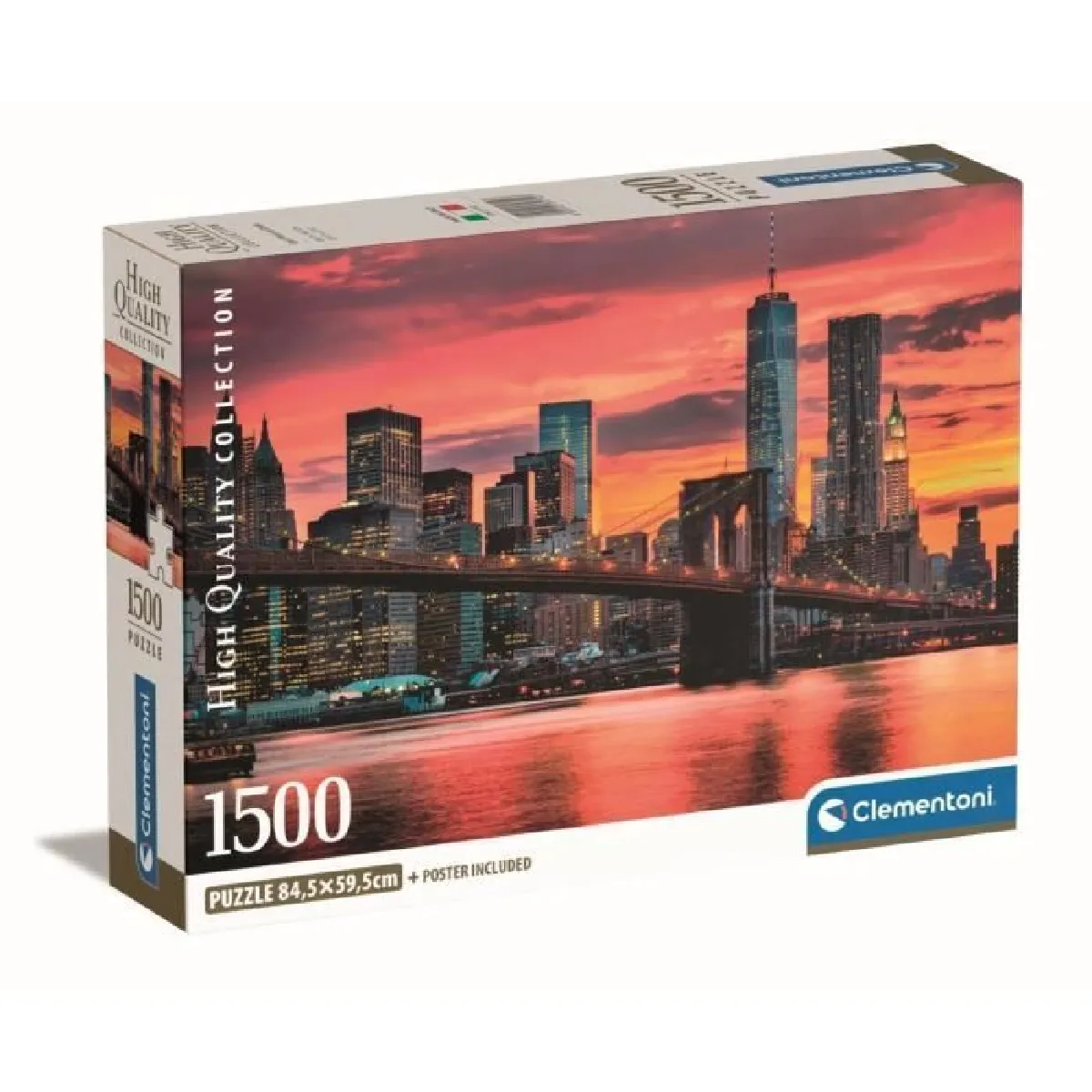 Puzzle 1500 pièces : East River au crépuscule Clementoni Puzzles - vue 2