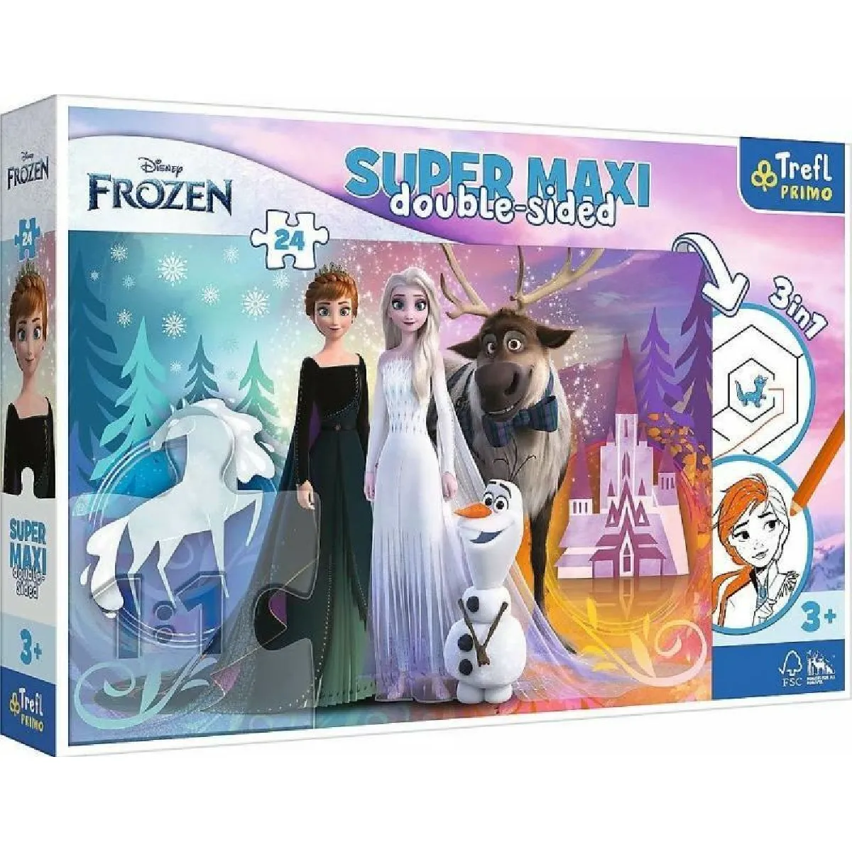 Trefl Puzzle enfant Disney La Reine des Neiges 2, 24 pièces
