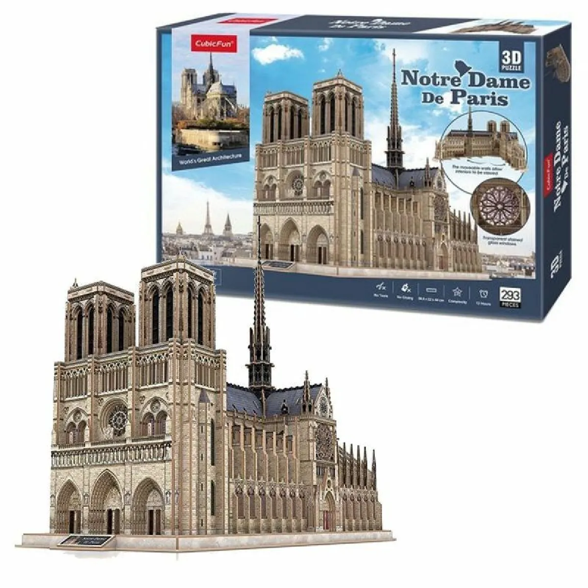 Cubicfun Puzzle 3D Cathédrale Notre-Dame Cubicfun Puzzle 3D Cathédrale Notre-Dame