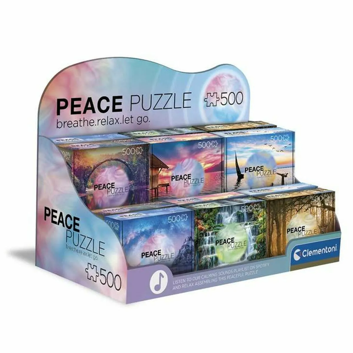Puzzle 500 pièces : Peace Puzzle Clementoni Puzzles - vue 4