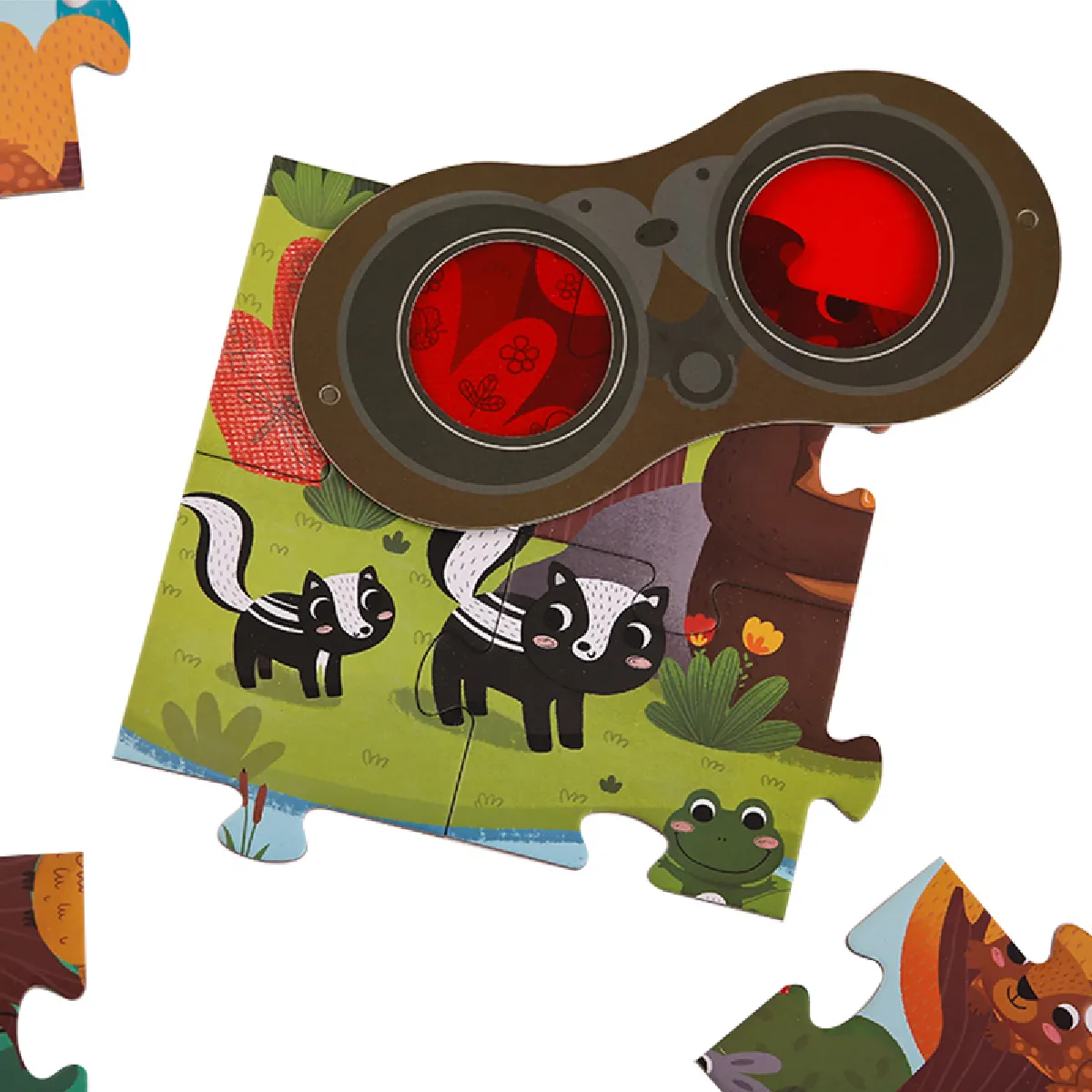 Plan toys Puzzle détective forêt