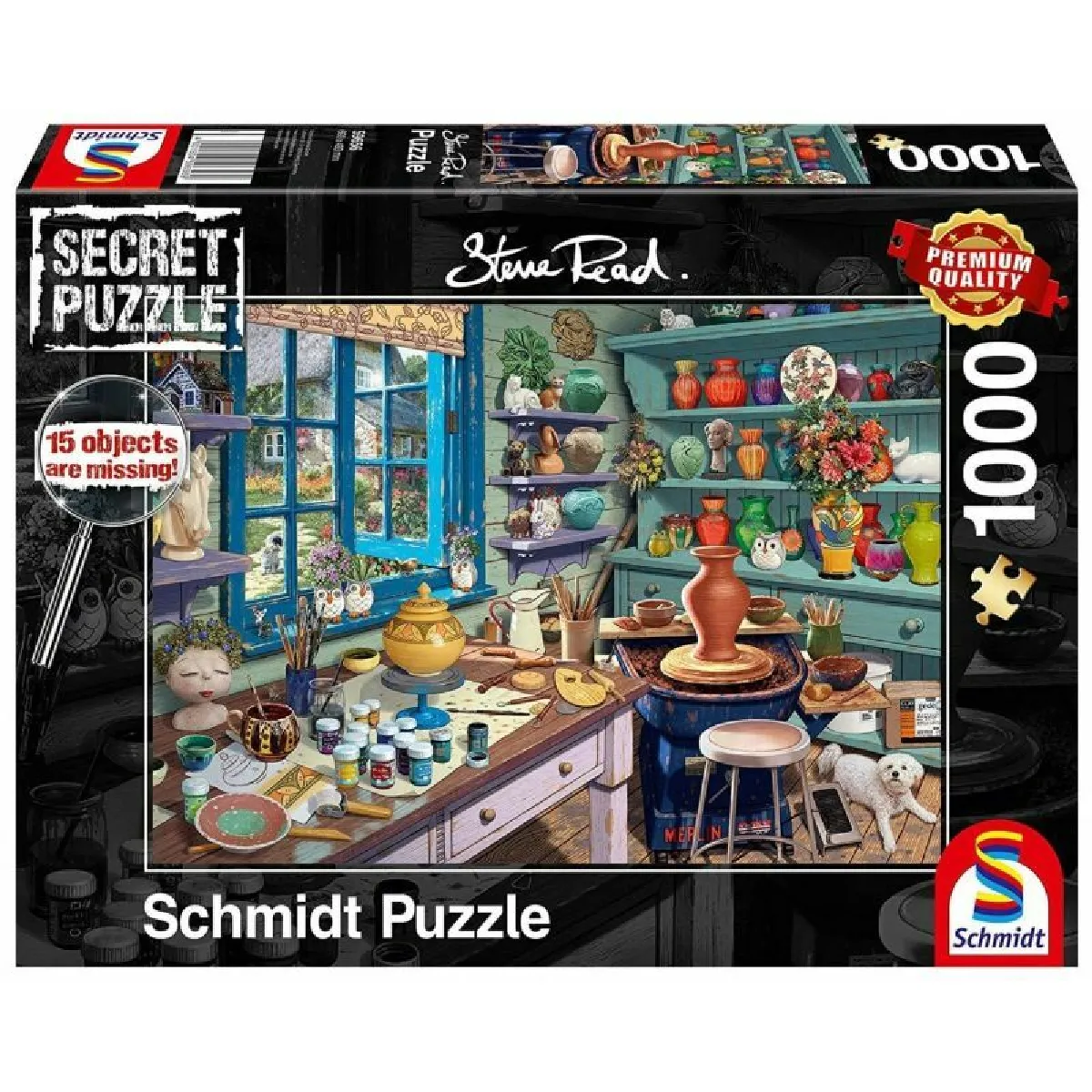 Schmidt Puzzle - Steve Read : Studio D'artiste, 1000 Pièces - Image 3