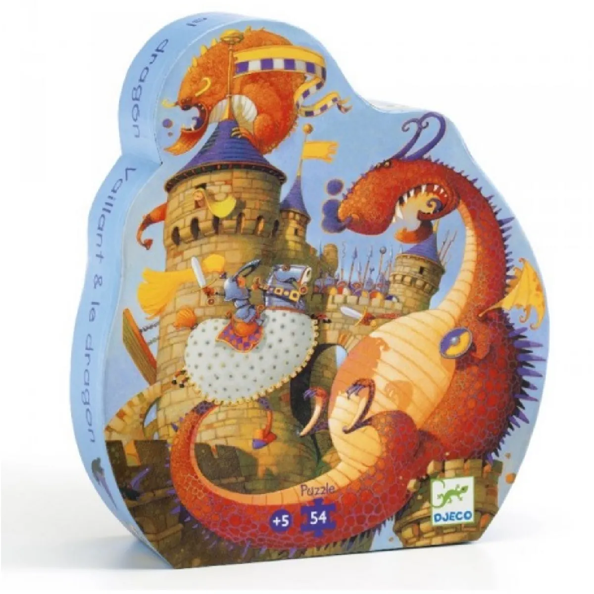 Djeco Puzzle enfant Vaillant et le dragon - 54 pièces