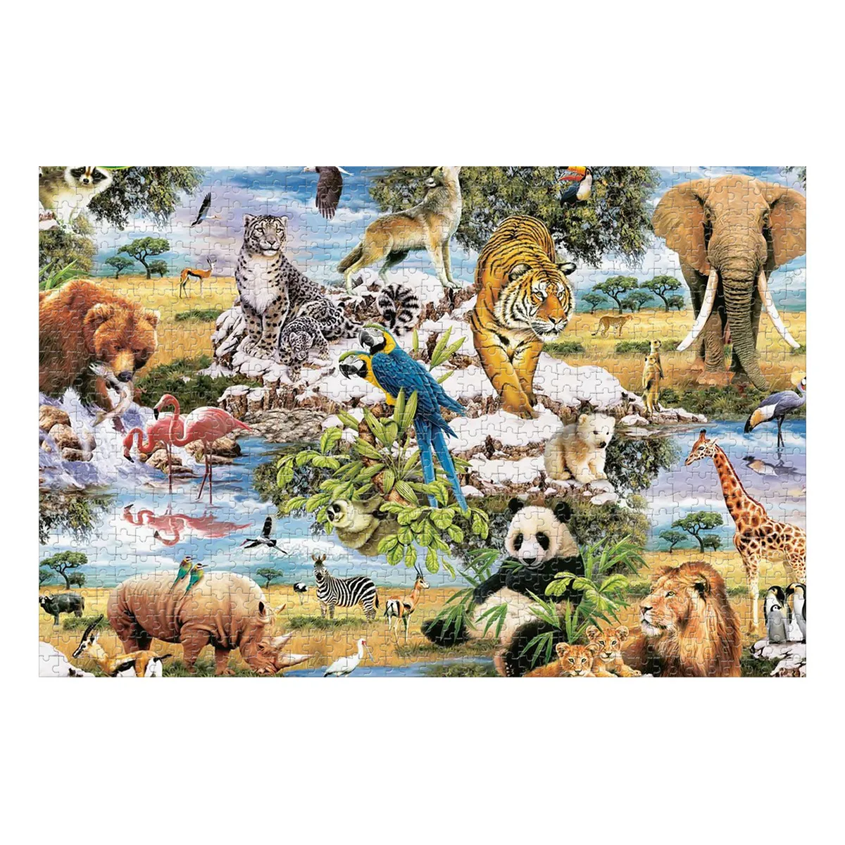 King Puzzle 1000 Pièces Animaux Sauvages