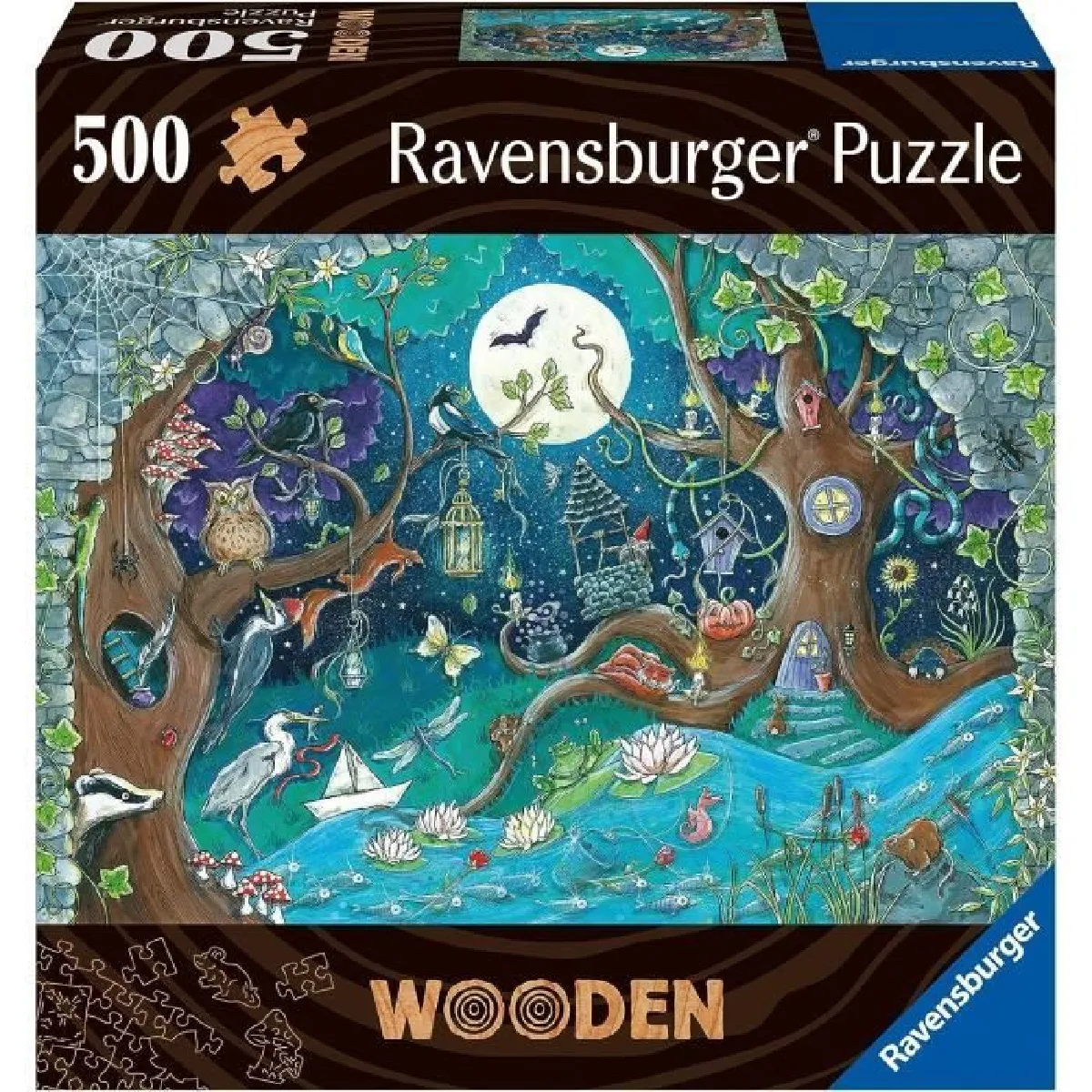 Puzzle en bois 500 pièces : Forêt fantastique Ravensburger France