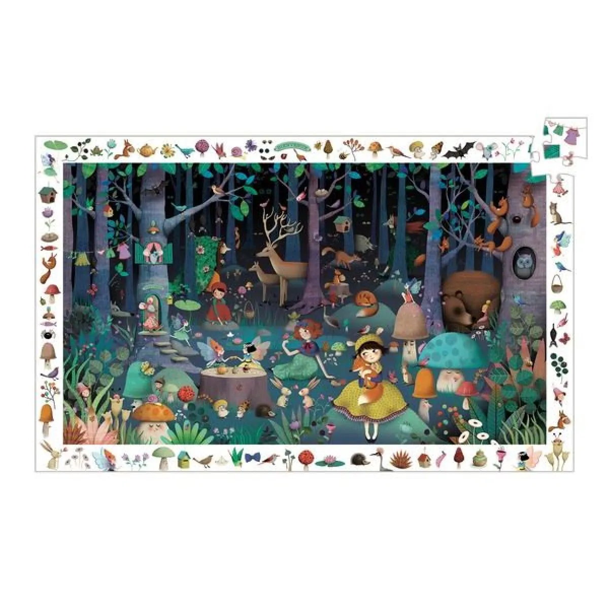 Djeco Puzzle d’observation La Forêt enchantée - 100 pièces