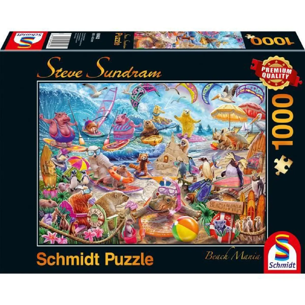 Schmidt Spiele Puzzle Beach Mania - 1000 Pièces