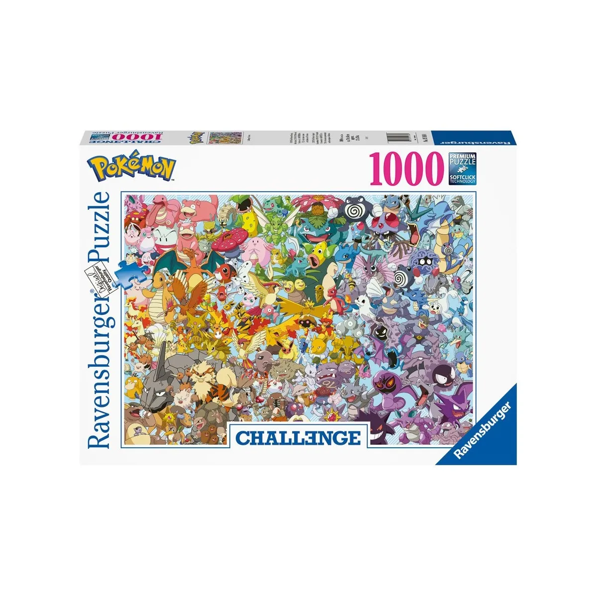 Puzzle 1000 pièces : 'affrontement des Pokémon Ravensburger France