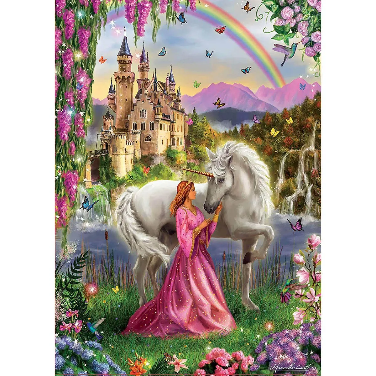 Educa puzzle adulte Fée et Licorne - 500 pièces