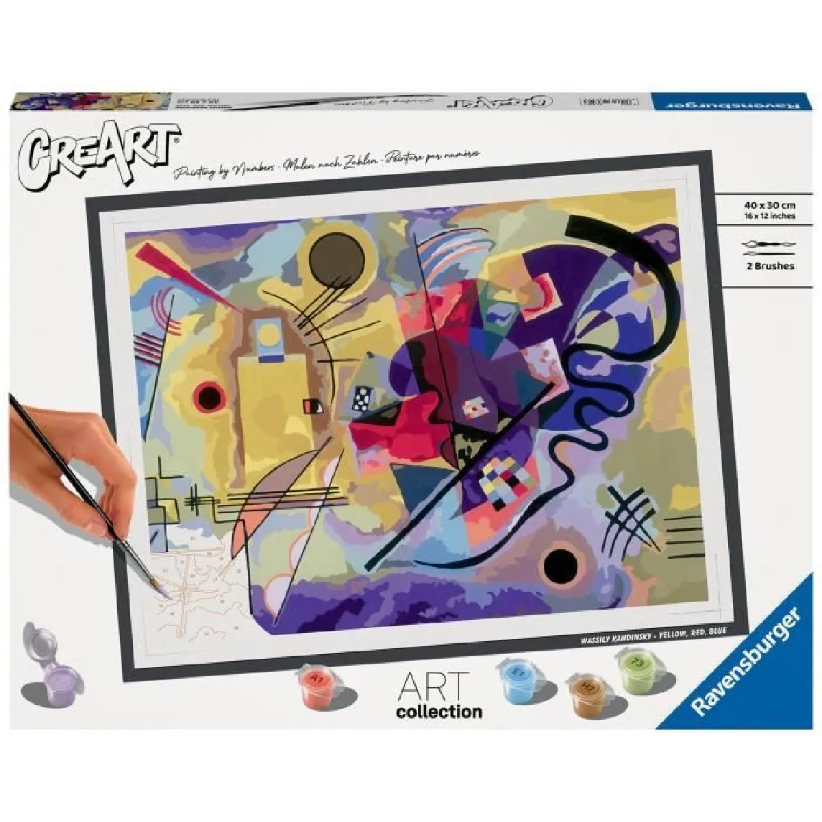 Ravensburger Jaune Coloriage Creart Kandinsky 30X40cm - Image 4