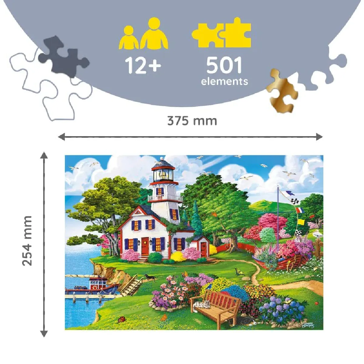 Trefl Puzzle en bois Port d’Été