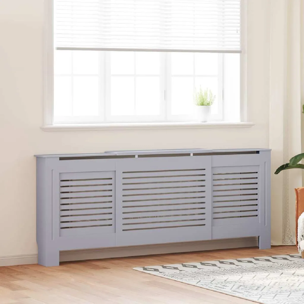 vidaXL Cache radiateur MDF 205 cm - vue 6