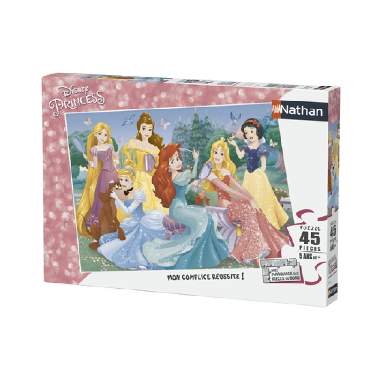 Puzzle 45 pièces : Rencontre avec les princesses Disney Ravensburger Nathan