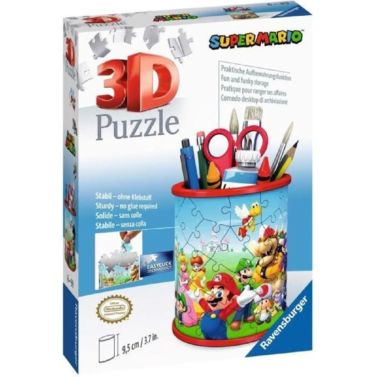Puzzle 3D 54 pièces : Pot à crayons : Super Mario Ravensburger France