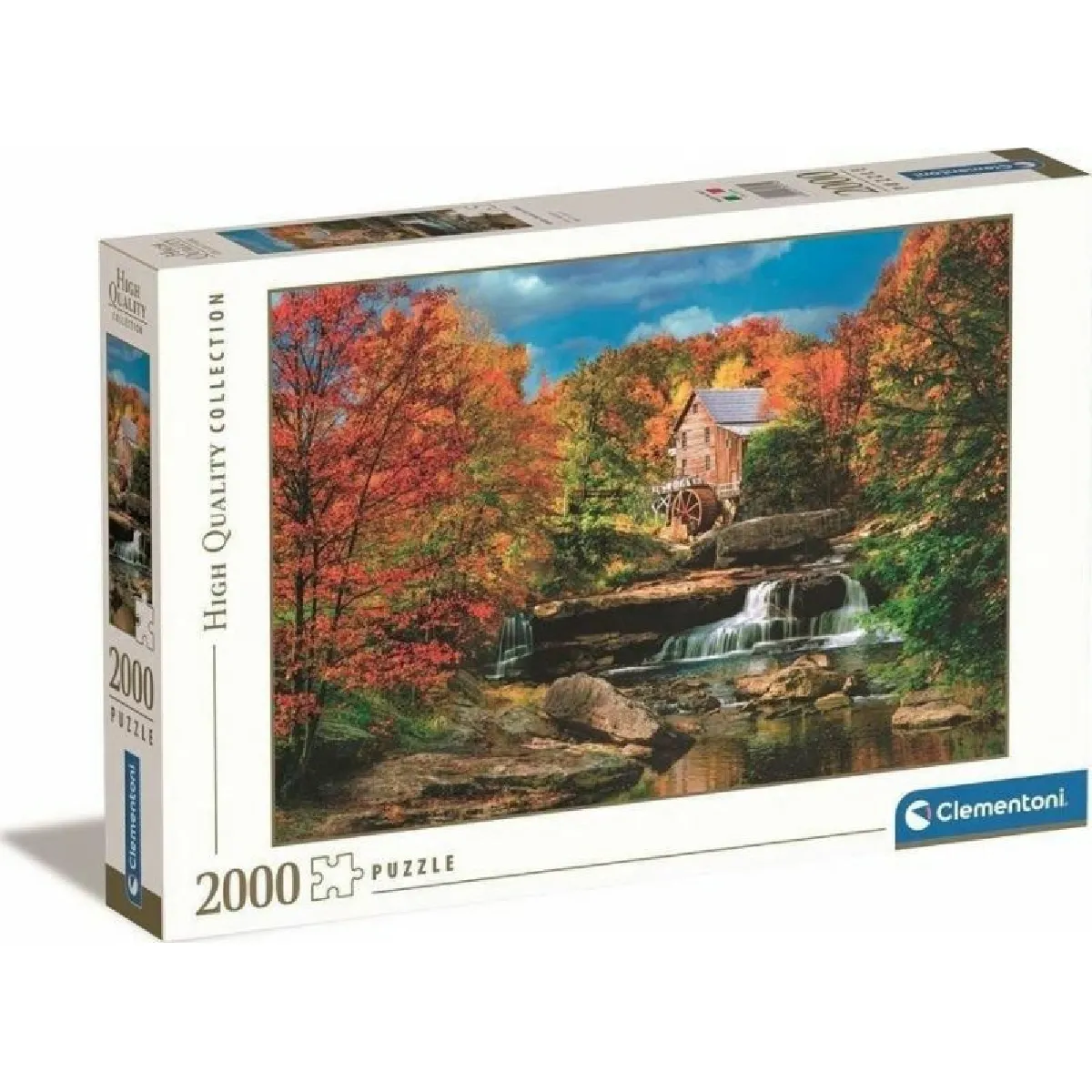 Puzzle 2000 pièces : Moulin Glade Creek Griest Clementoni Puzzles