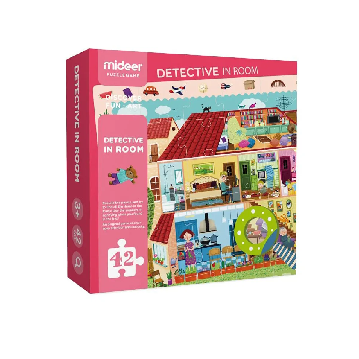 Plan toys Puzzle détective Maison