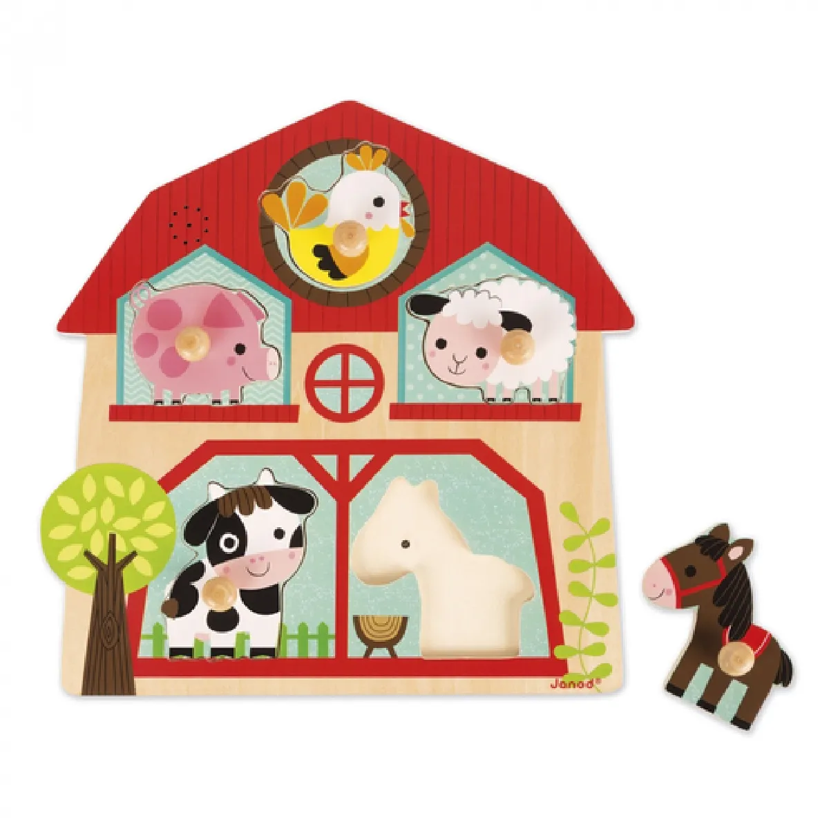 Juratoys-Janod Janod Puzzle Musical Animaux De La Ferme