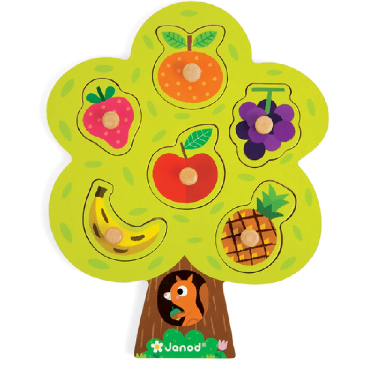 Juratoys Vert Puzzle Arbre Gourmand Janod - Jouet Éducatif Et Créatif Pour Enfants - Neuf - Image 3