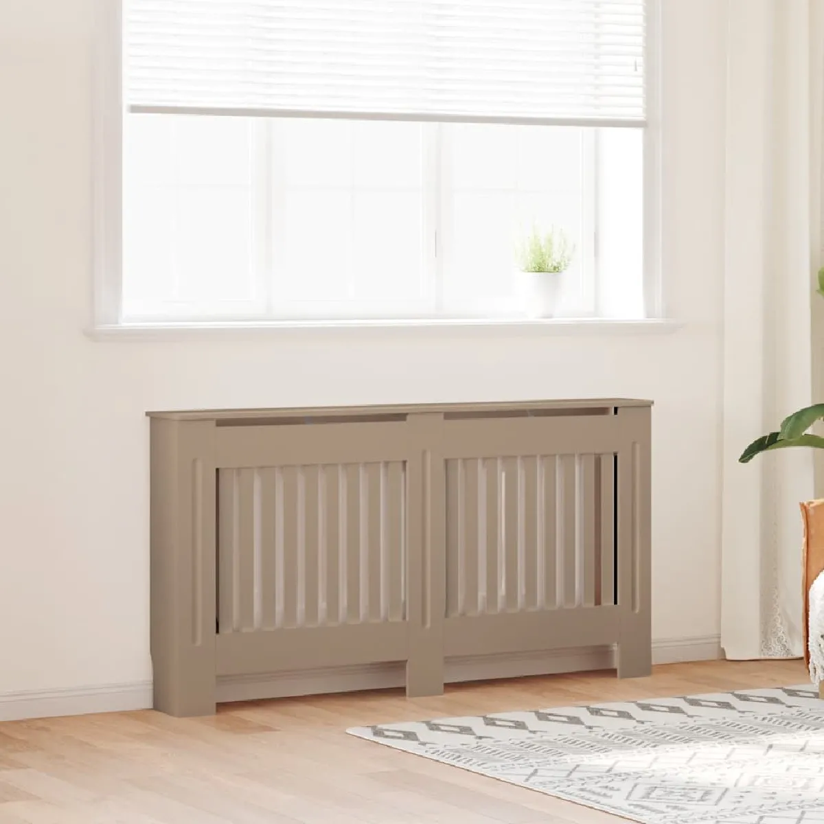 vidaXL Cache radiateur MDF 152 cm