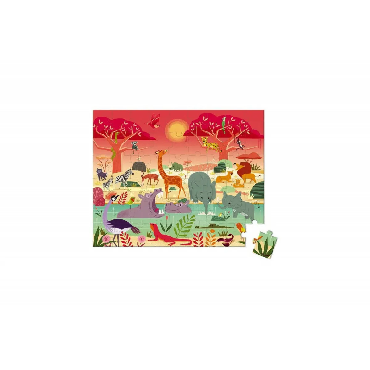 Janod Puzzle enfant Réserve animalière Janod Puzzle enfant Réserve animalière