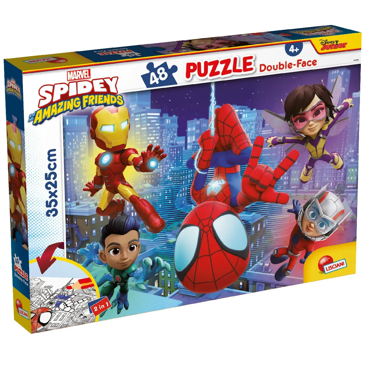 Lisciani giochi Puzzle enfant double-face Spidey Marvel Lisciani giochi Puzzle enfant double-face Spidey Marvel