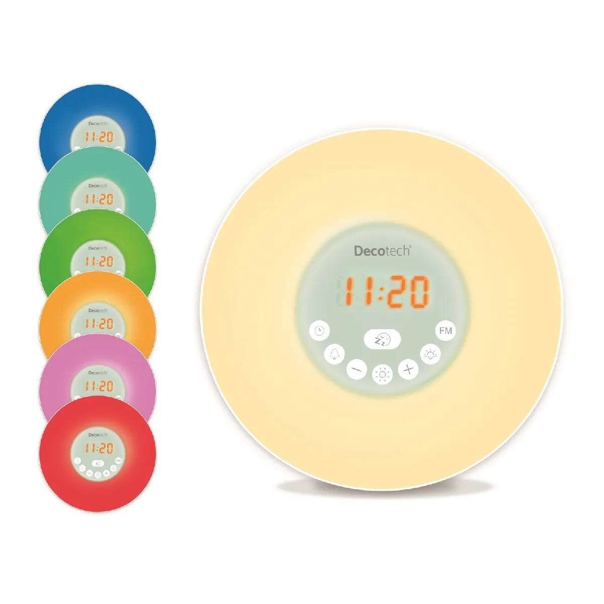 Radio Réveil Simulateur d’Aube Couleur Decotech - vue 2