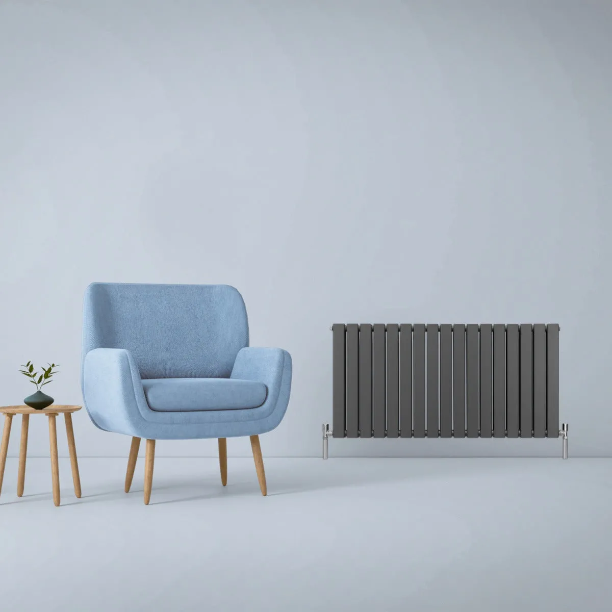 Monstershop Gris Radiateur Plat Anthracite 60 Cm X 119 Cm