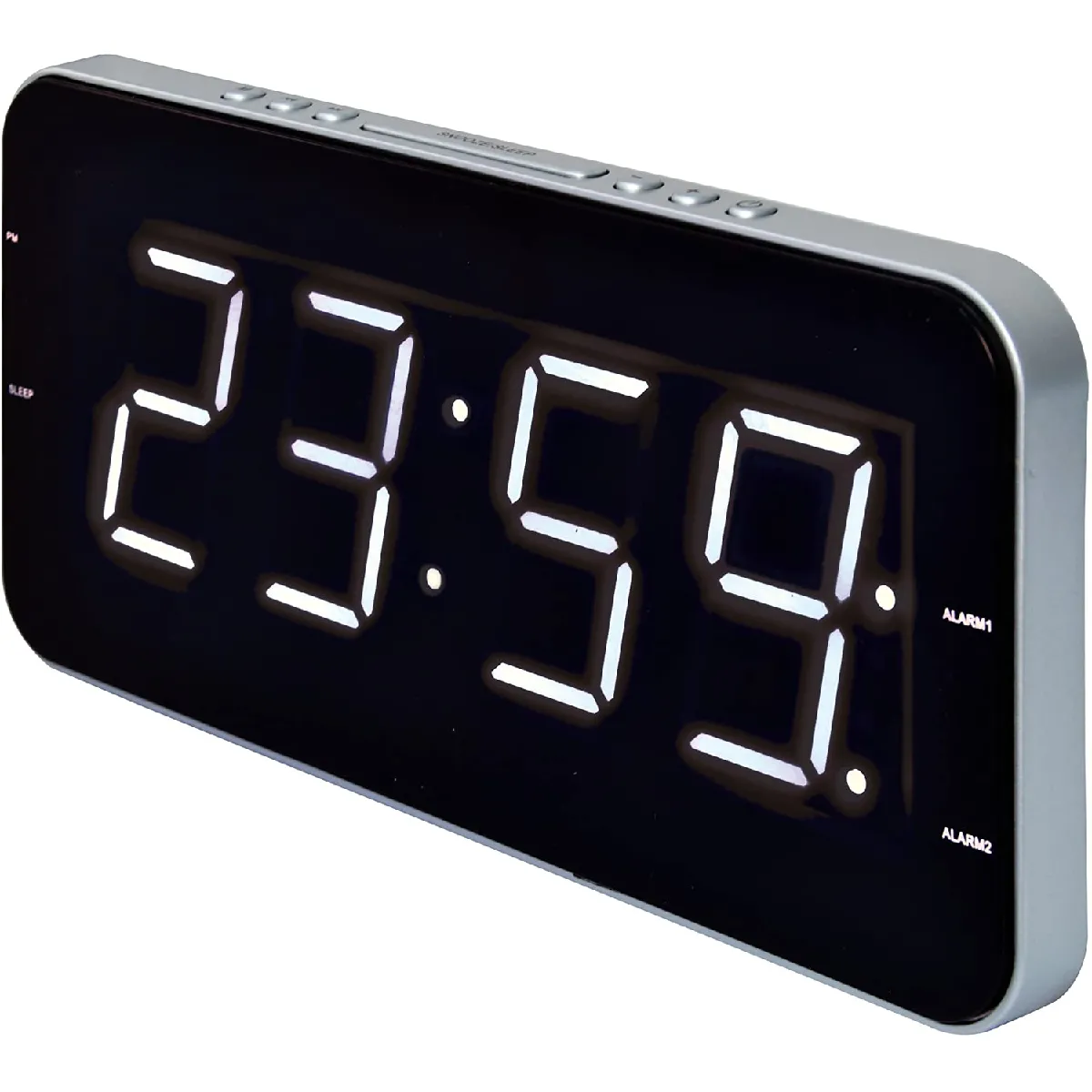 Bresser - Radio-réveil - Double Alarme - Gris Noir - Image 2