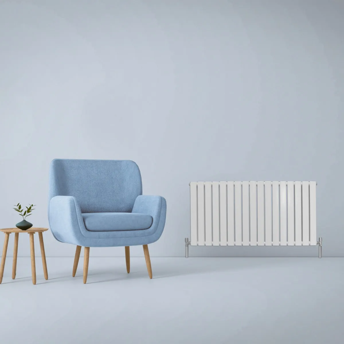 Monstershop Blanc Radiateur Plat - Brillant