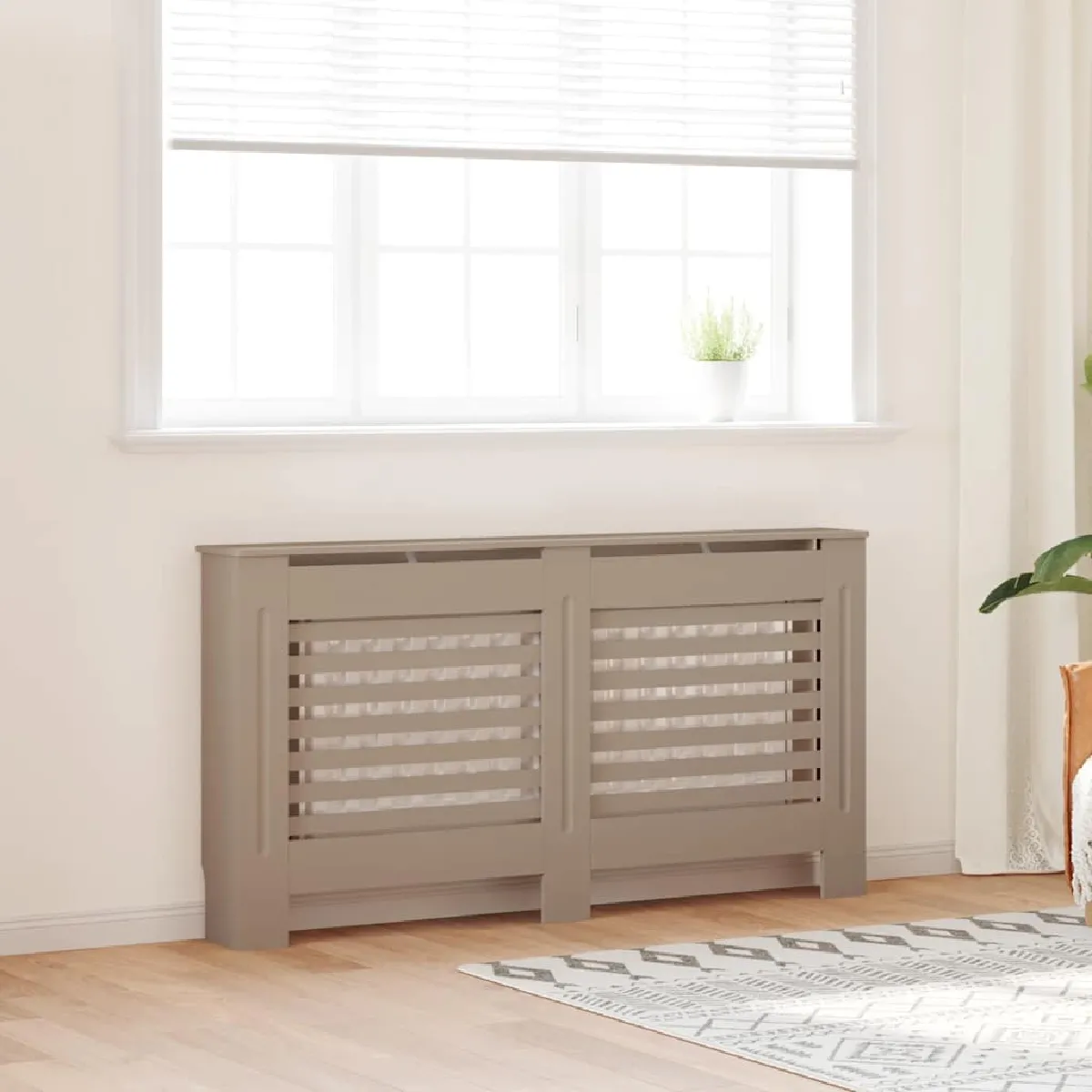 VidaXL Cache-radiateur MDF 152x19x81,5 cm