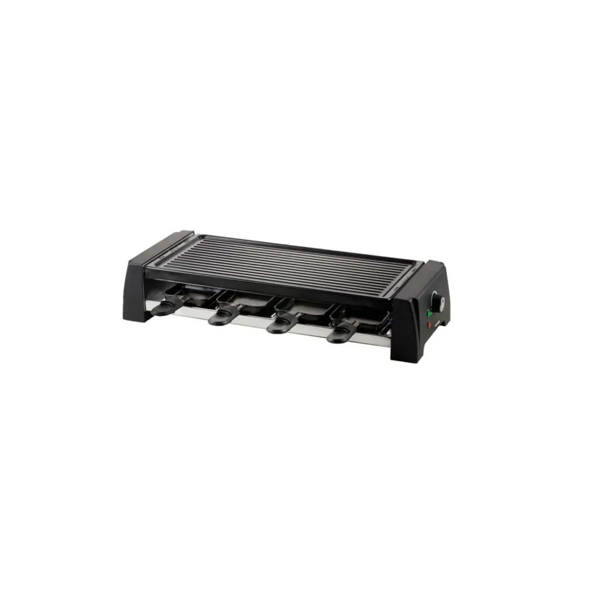 Domo Noir Raclette-Grill Do9189g 8 Personnes 1200 W Thermostat Réglable Pierre/Plancha Non Adhérente - Neuf - Image 4