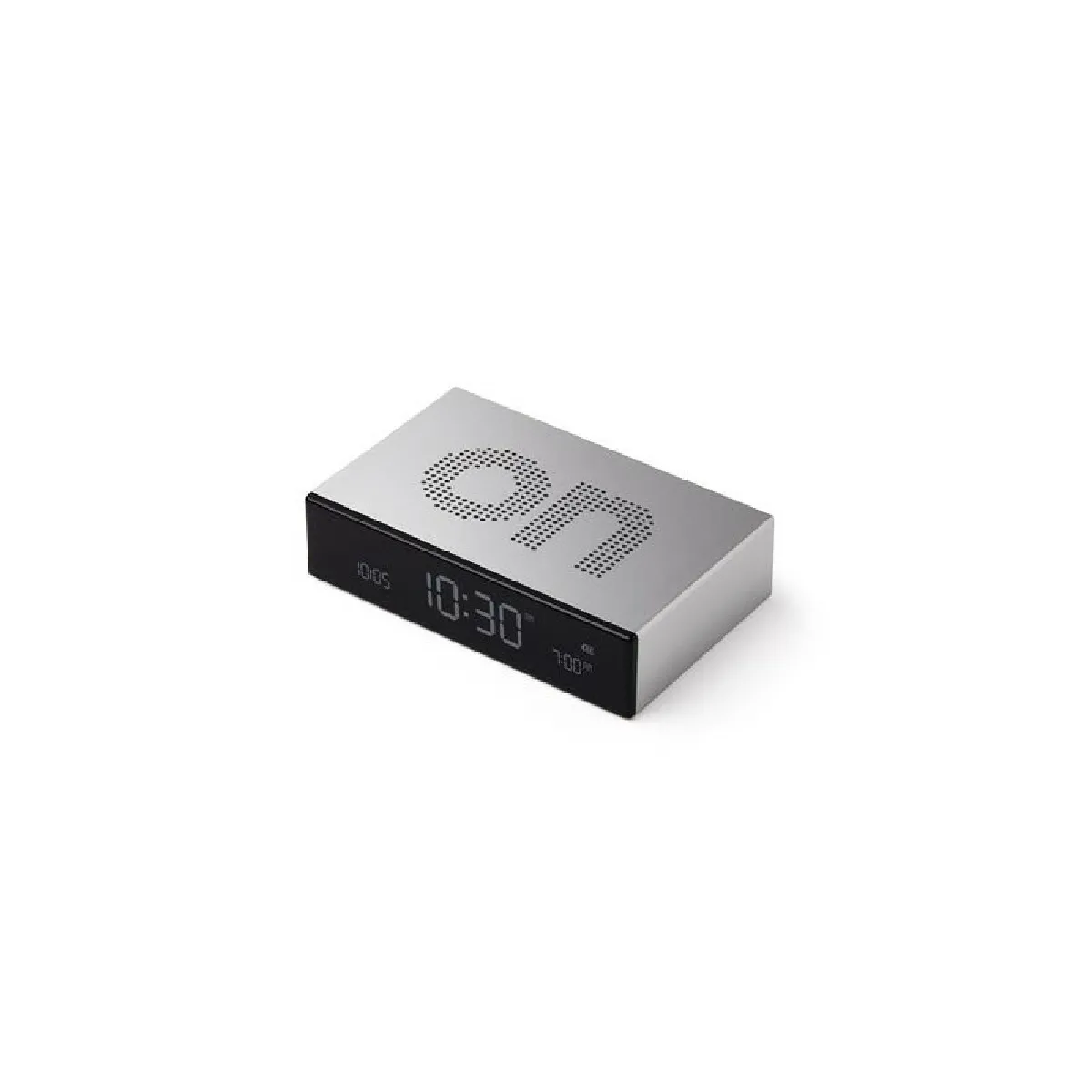 Lexon Aluminium Radio-Réveil Lcd Réversible Flip Premium - Image 2