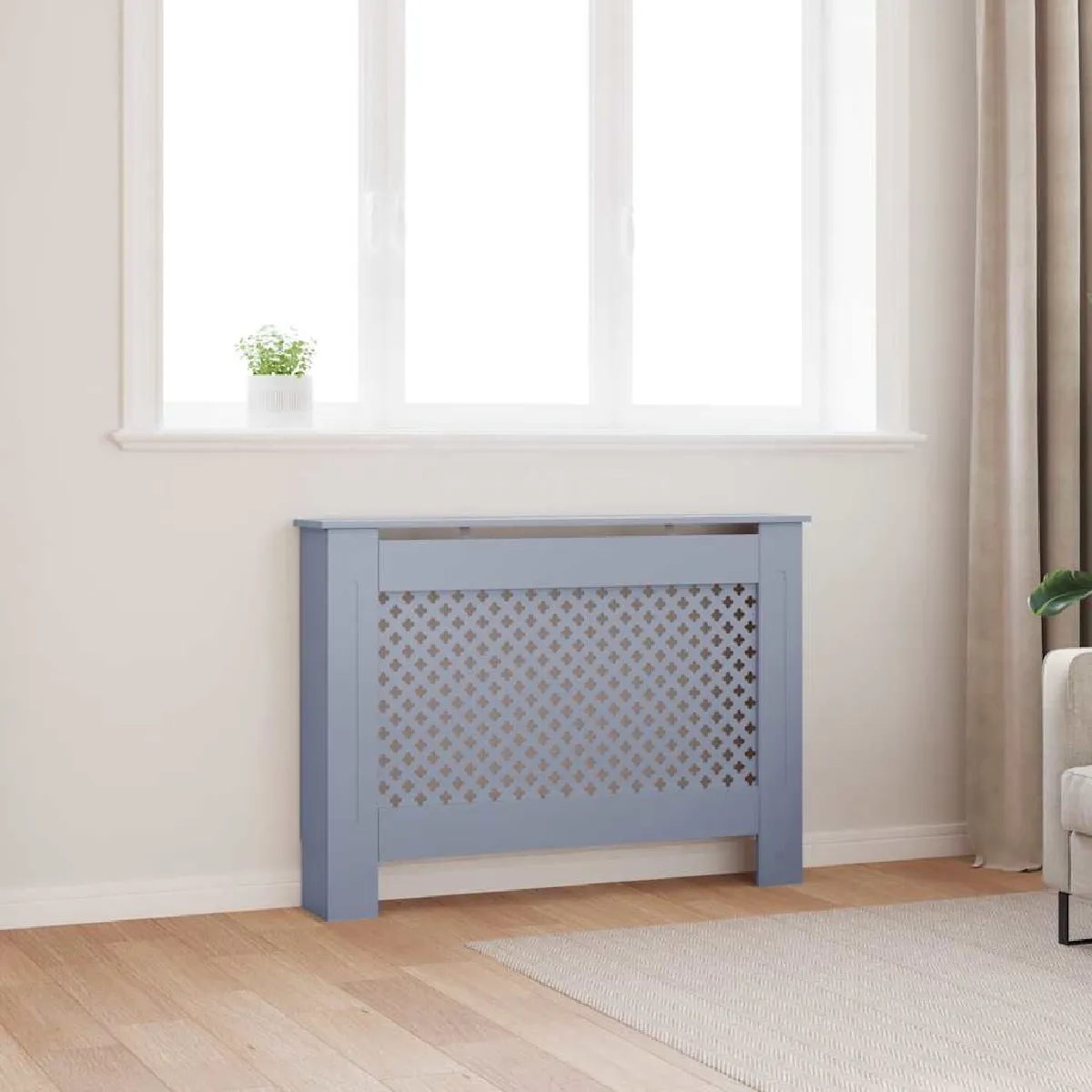 vidaXL Cache radiateur 172x19x81 5 cm - vue 9