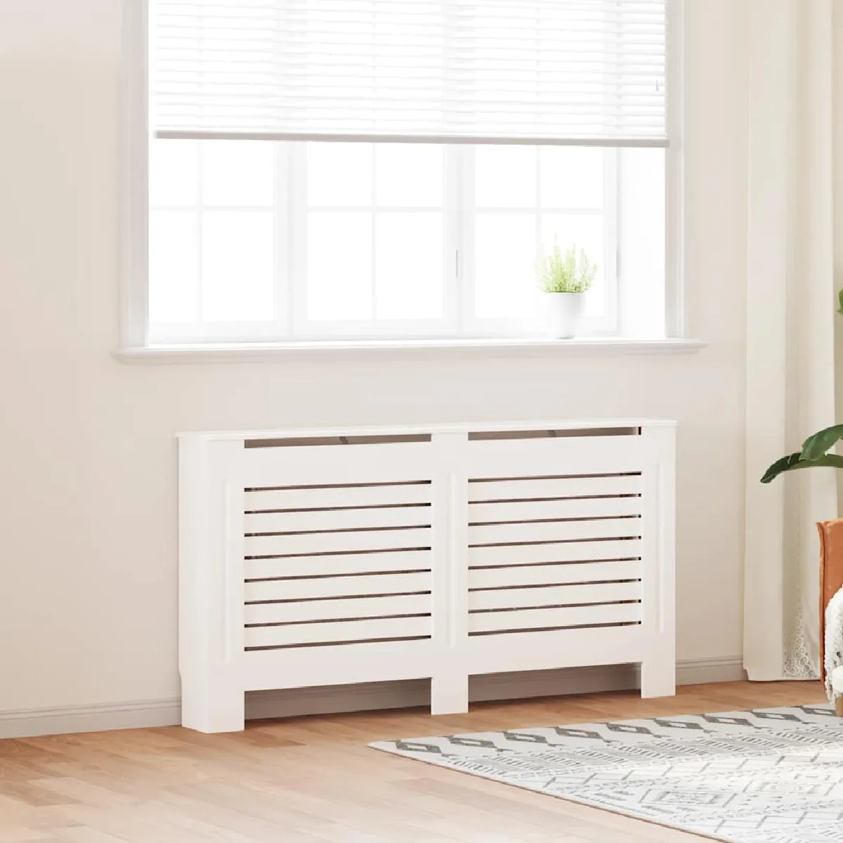 vidaXL Cache radiateur MDF 152 cm - vue 3