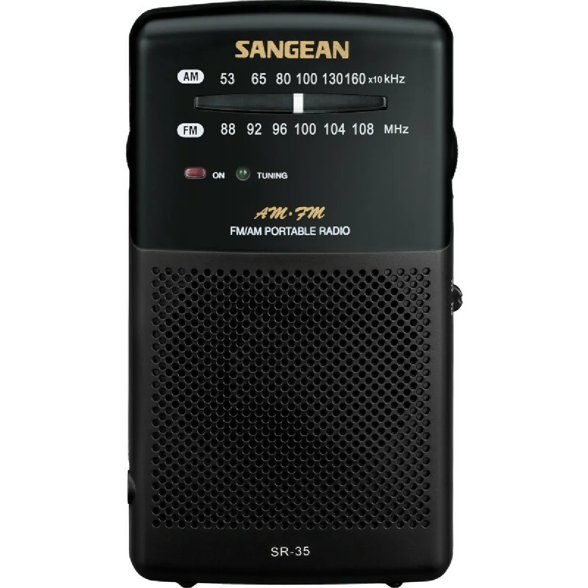 Sangean Noir, Noir -Sr-35 - Radio Portable - Noir - Image 3