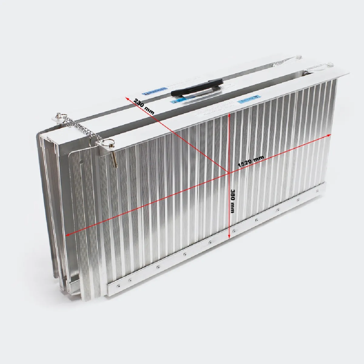 Meilleurs prix pour Lot de 2 rampes pour fauteuil roulant pliante en aluminium 305 x 72 cm 270 kg maximum gris 3416013