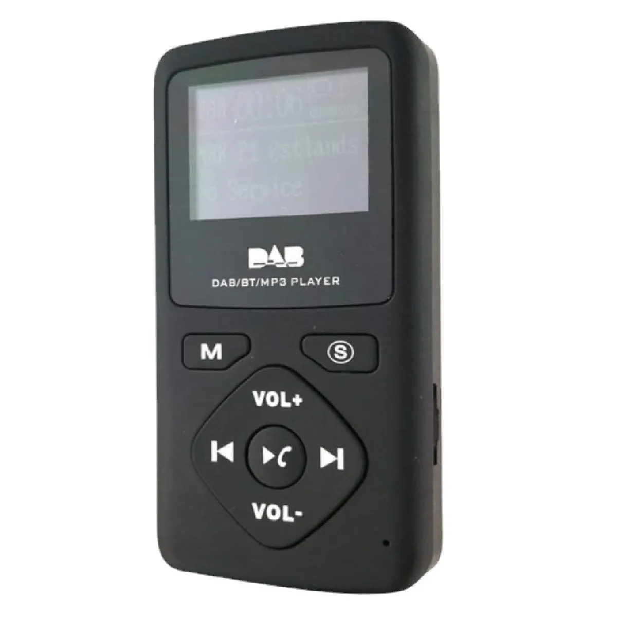 Dual DAB 71 Radio Numérique Portable FM/DAB+ – Écran LCD, Mémoire Stations, Secteur Ou Piles – Noir