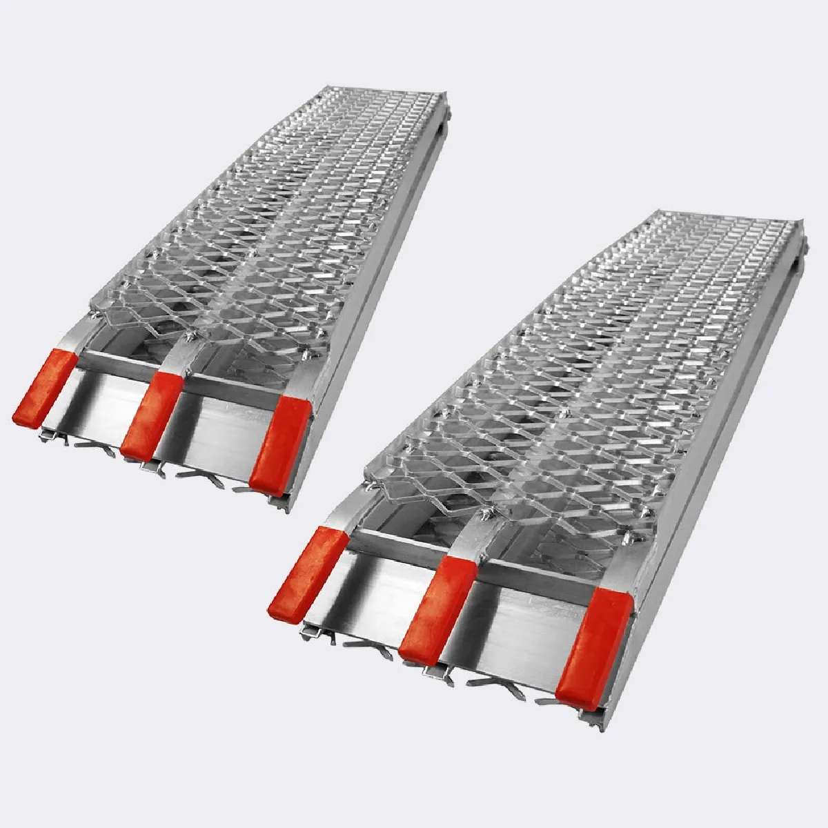 Meilleurs prix pour Lot de 2 rampes de chargement multi-usage pliante aluminium rail collision 226 cm jusqu'a 680 kg 3416087