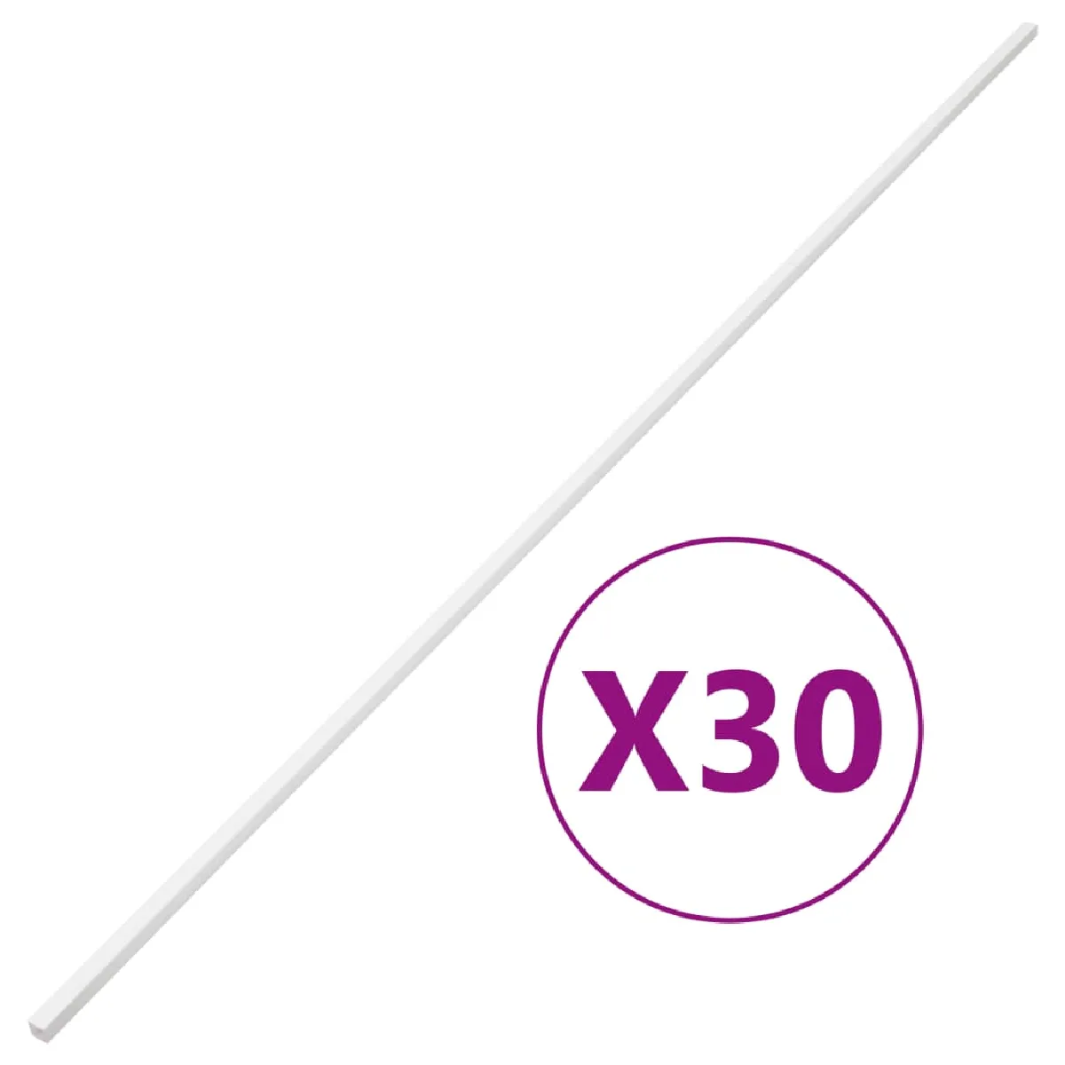 vidaXL Goulotte de Câble Protège câble Protecteur de Câble Cache cordon Gestion de Câble de Bureau Maison Intérieur 155928 - vue 2