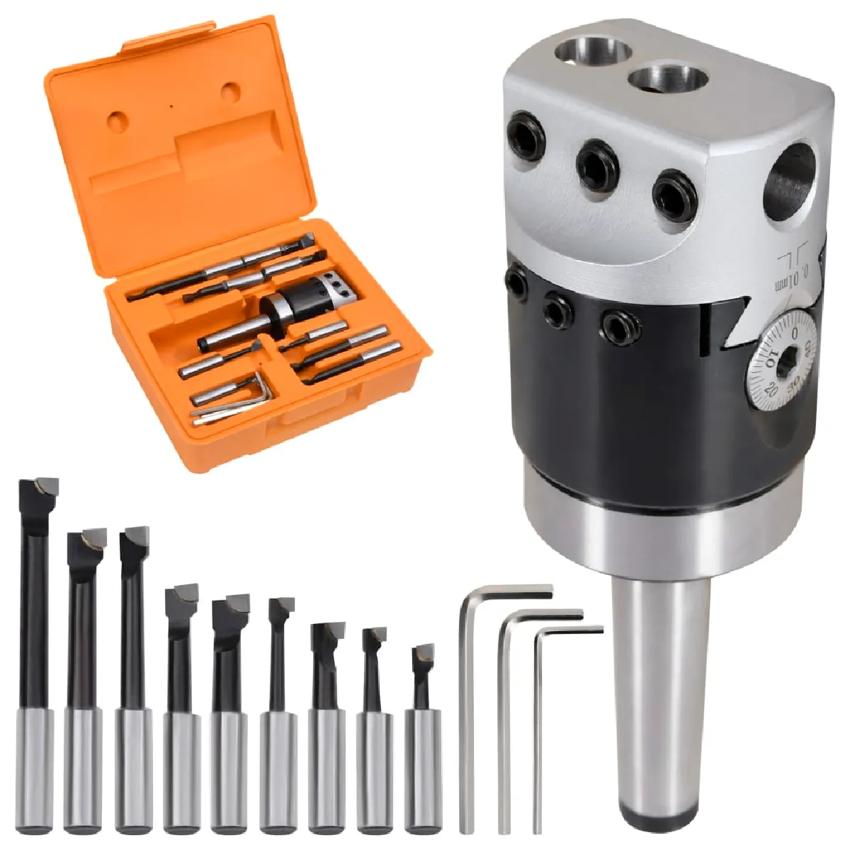 vidaXL Jeu d'outils d'alésage 15 pcs - vue 2