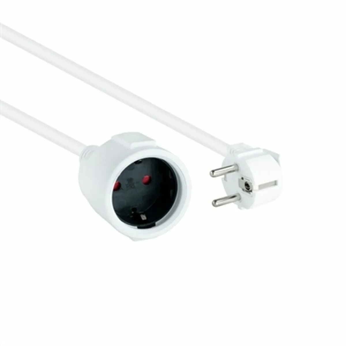Nanocable Blanche Câble De Rallonge Secteur - 2 M