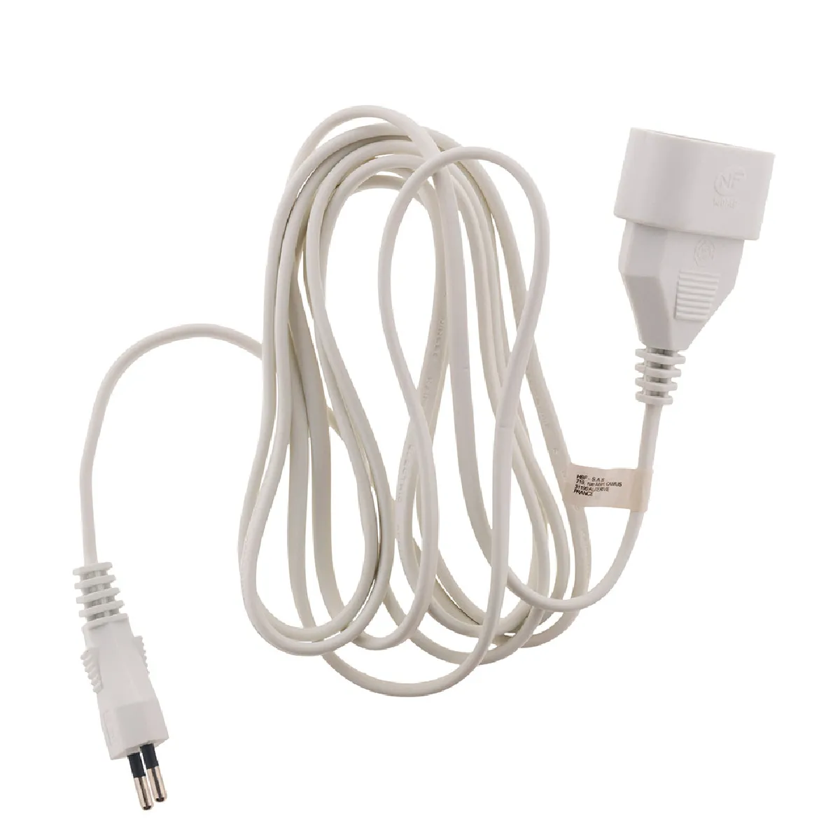 Zenitech Blanc Prolongateur Électrique - 3 M